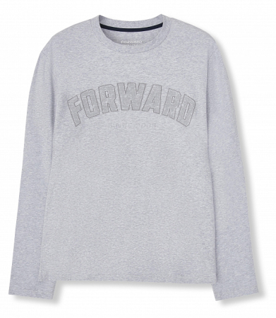 M14110G-GG241 Футболка длинный рукав мужская (серый/серый)