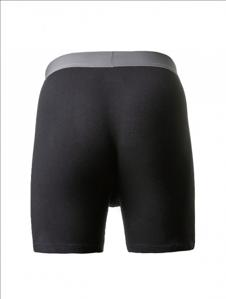 M18530SF-GB242 Комплект трусы боксеры классические мужские 2 шт (серый/черный)