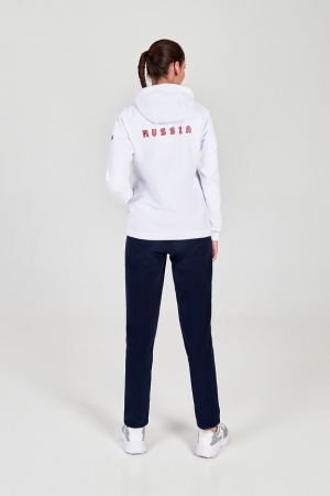 W06310FF-WN202 Костюм флисовый женский (белый/синий)