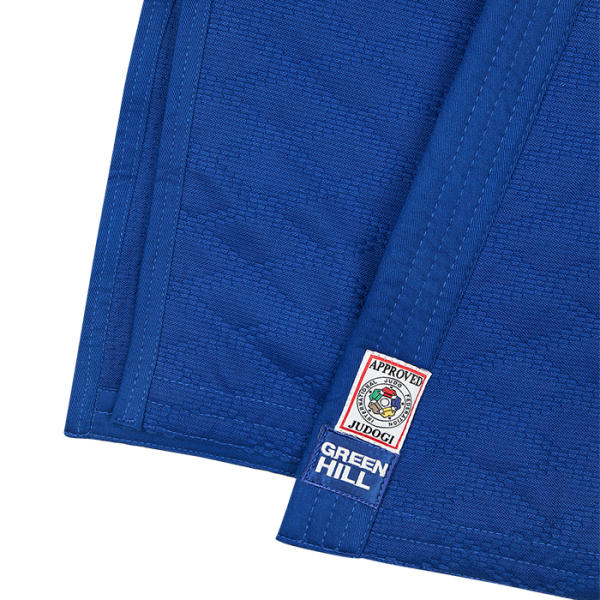 Кимоно дзюдо SUPER IJF JSS-10212EU7 синее /Green Hill