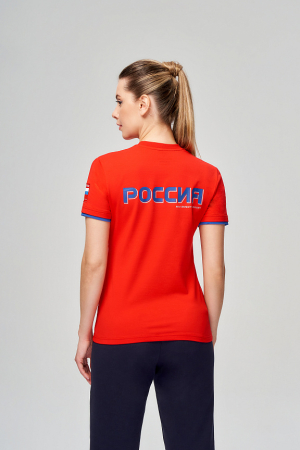 W14280G-FF232R Футболка с коротким рукавом женская (красный/красный)