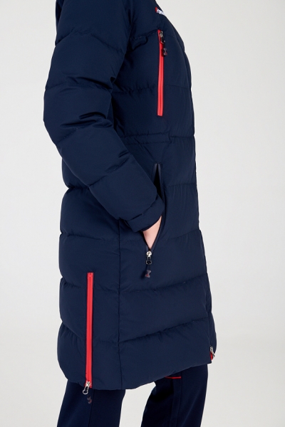 W08110FF-NN202 Куртка пуховая женская (синий)