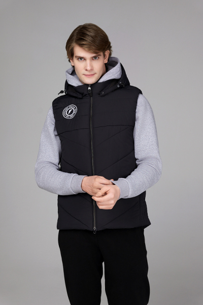M11210G-BB242 Жилет утепленный мужской (черный/черный)