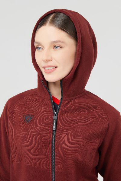 W06310G-CC242 Костюм флисовый женский (коричневый/коричневый)