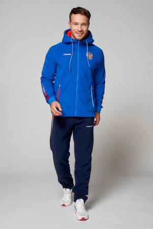 Костюм флисовый мужской (голубой/синий) M06331G-FF202