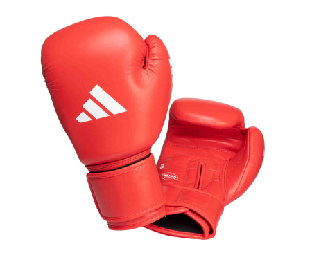Перчатки боксёрские Adidas IBA красные