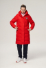 W08130G-FF232R Куртка пуховая женская (красный/красный)