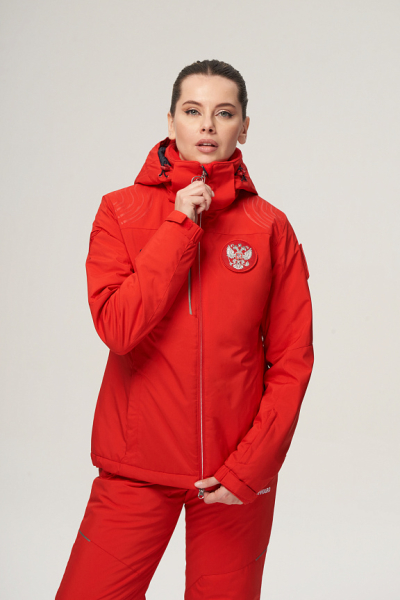 W03330G-FF232 Костюм утепленный женский (красный/красный)