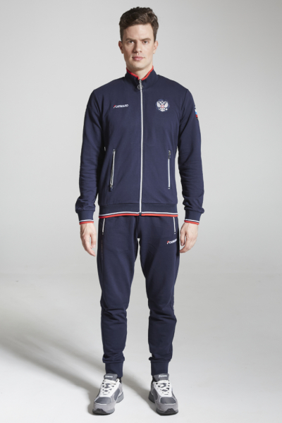 M04340G-FF242R Костюм тренировочный мужской (синий/синий)