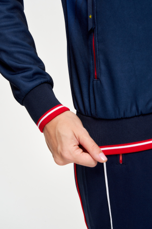 W05340G-IN231 Костюм спортивный женский (голубой/синий)