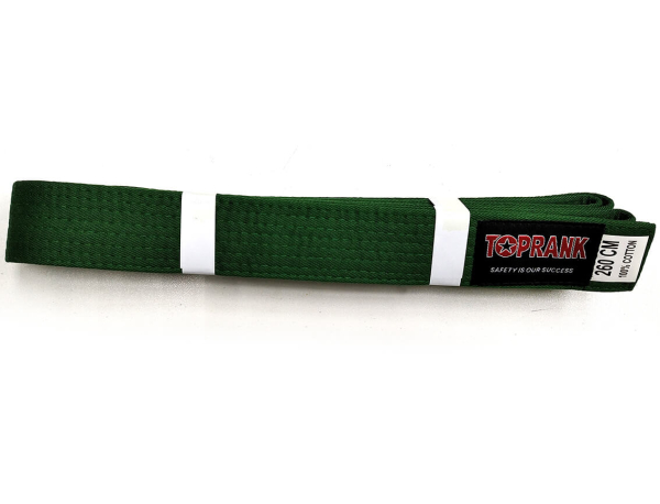 Пояс для кимоно зелёный