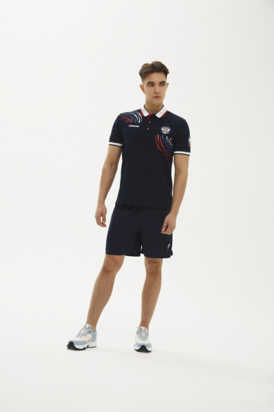 M13221G-FF242R Рубашка поло (мужская) (синий/синий)