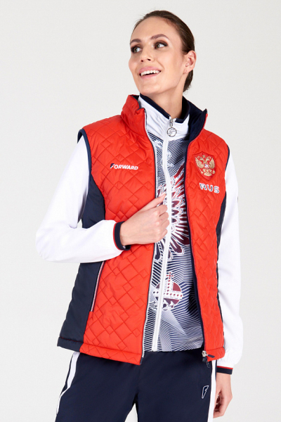 W11210FF-RN202 Жилет женский (красный/синий)