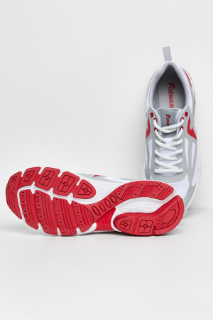 U22103T-GR241 Кроссовки беговые (серый/красный)