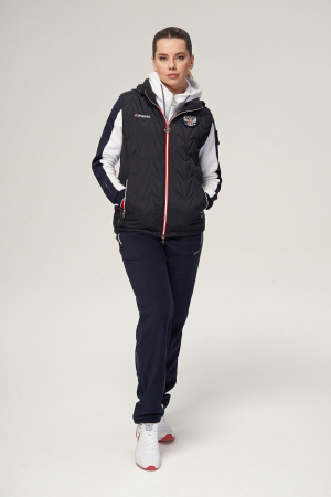 W11321G-FF232 Жилет утепленный женский (синий/синий)