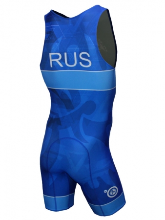 Трико борцовское детское синее SKAT 9246