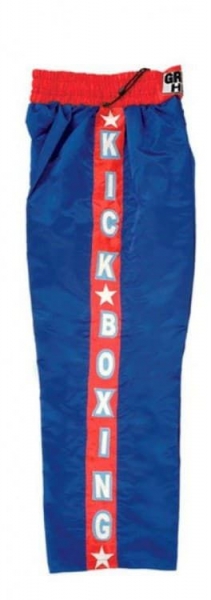 Брюки кикбоксинг синие /Green Hill KBT-6344