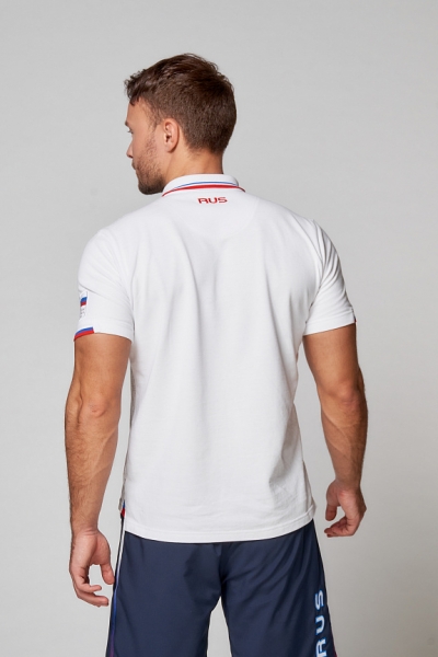 M13231G-FF202 Рубашка поло мужская (белый)