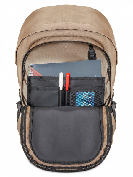 U19430G-BS242 Рюкзак (черный/бежевый)