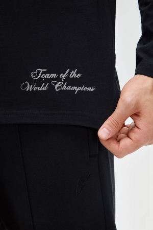 M14110G-BB242 Футболка длинный рукав мужская (черный/черный)