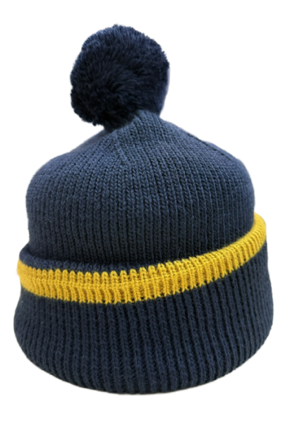 U20461G-NY252 Шапка вязаная (синий/желтый)