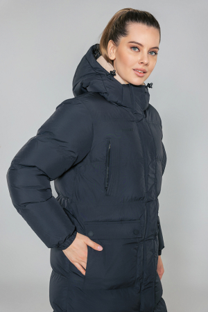 W08220P-BB232 Куртка утепленная женская (черный/черный)