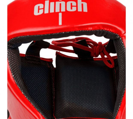 Шлем боксёрский Clinch Olimp красный C112