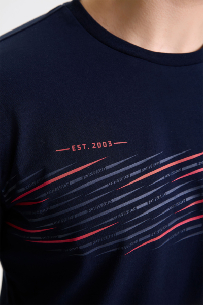 M14110G-NN252 Футболка длинный рукав мужская (синий)