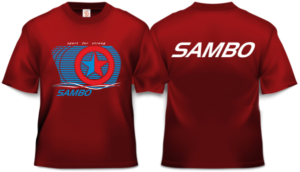 С-5К/С071 Футболка по видам спорта, самбо (красный). Модель - С5
