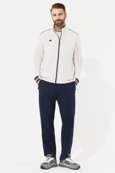 M04330G-SN251 Костюм тренировочный мужской (бежевый/синий)