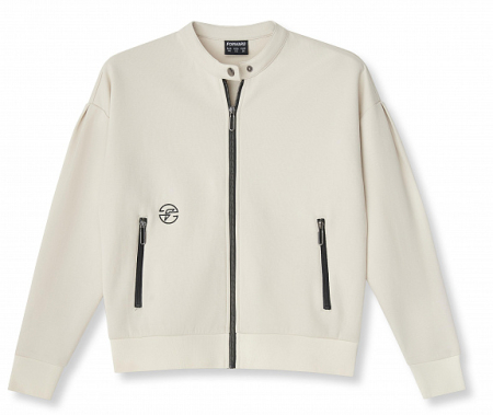 W04110SF-SS241 Куртка тренировочная женская (бежевый/бежевый)