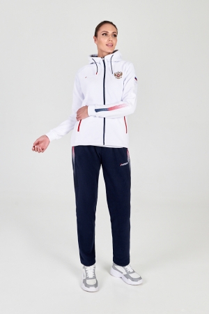 W06310FF-WN202 Костюм флисовый женский (белый/синий)