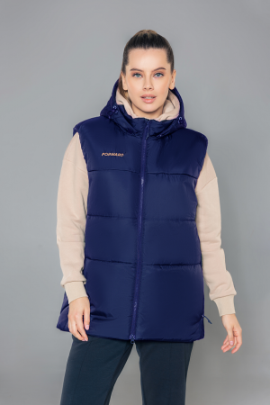U11210P-NN232 Жилет утепленный унисекс (синий/синий)