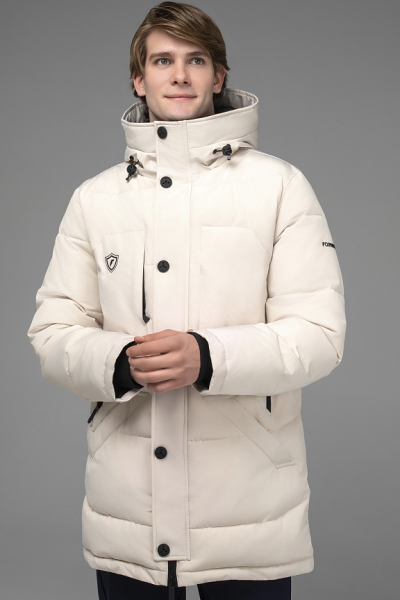 M08230SF-MM242 Куртка утепленная мужская (молочный/молочный)