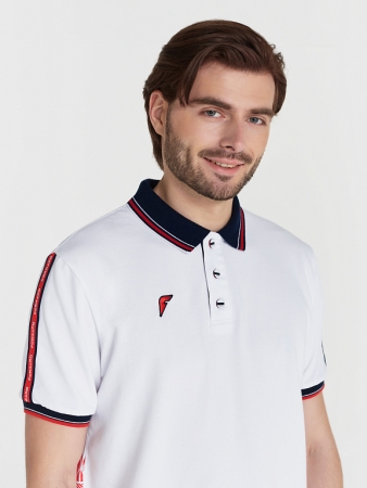 M13220G-WW211 Рубашка поло мужская (белый) 