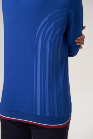 W04330G-FF232 Костюм спортивный (тренировочный женский) (голубой/синий)