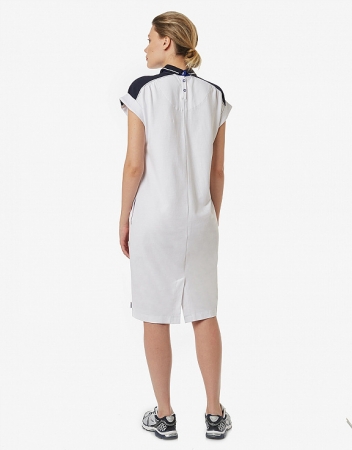 Платье поло женское (белый/синий) W13410G-WN191