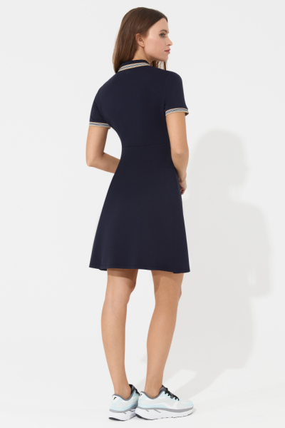 W13420G-NN251 Платье поло женское (синий)