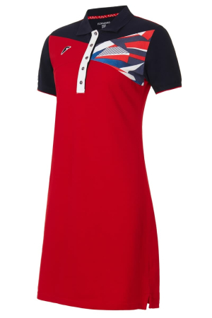 Платье поло (красный/синий) W13430P-RN181