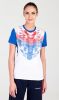 W14270FF-IW202 Футболка короткий рукав женская (голубой/белый)