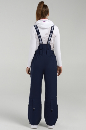 W03210G-NN222 Брюки утепленные женские (синий)