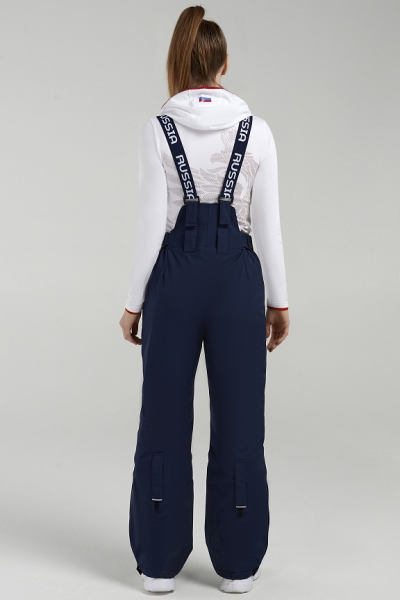 W03210G-NN222 Брюки утепленные женские (синий)