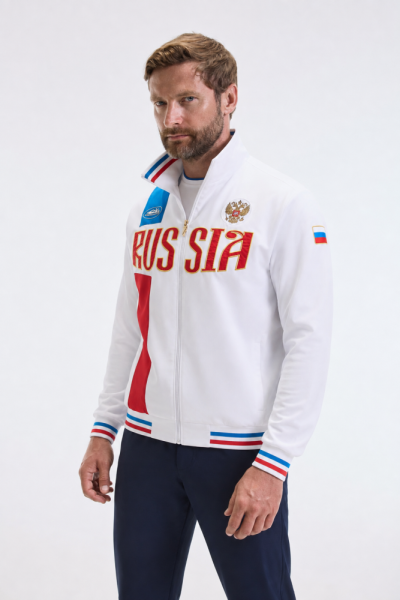 M01310V-WN262 Костюм парадный мужской (белый/синий)