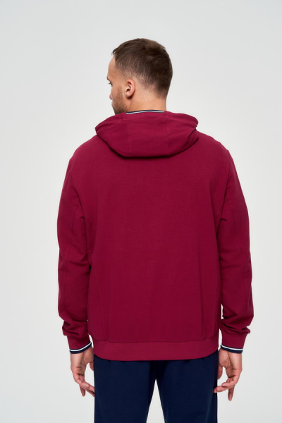 M10240P-CC231 Толстовка мужская (бордовый/бордовый)