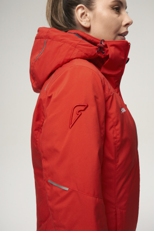 W03330G-FF242 Костюм утепленный женский (красный/красный)