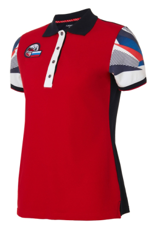 Рубашка поло женская (красный/синий) /W13240P-RN181