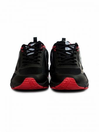 U22103T-BR202 Кроссовки беговые (черный/красный)