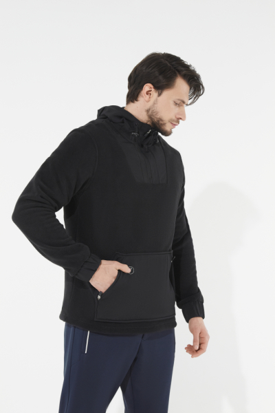 M06110G-BB251 Куртка флисовая мужская (черный)