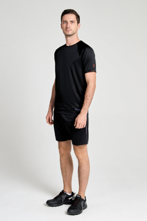 M14260T-BB241 Футболка тренировочная с кор. рукавом мужская (черный/черный)