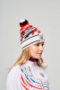 U20421G-FF232R Шапка вязаная (белый/красный)